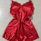 Women Sexy Lingerie Silk Lace Robe Dress Soft And Breathable Nightdress Nightgown Sleepwear