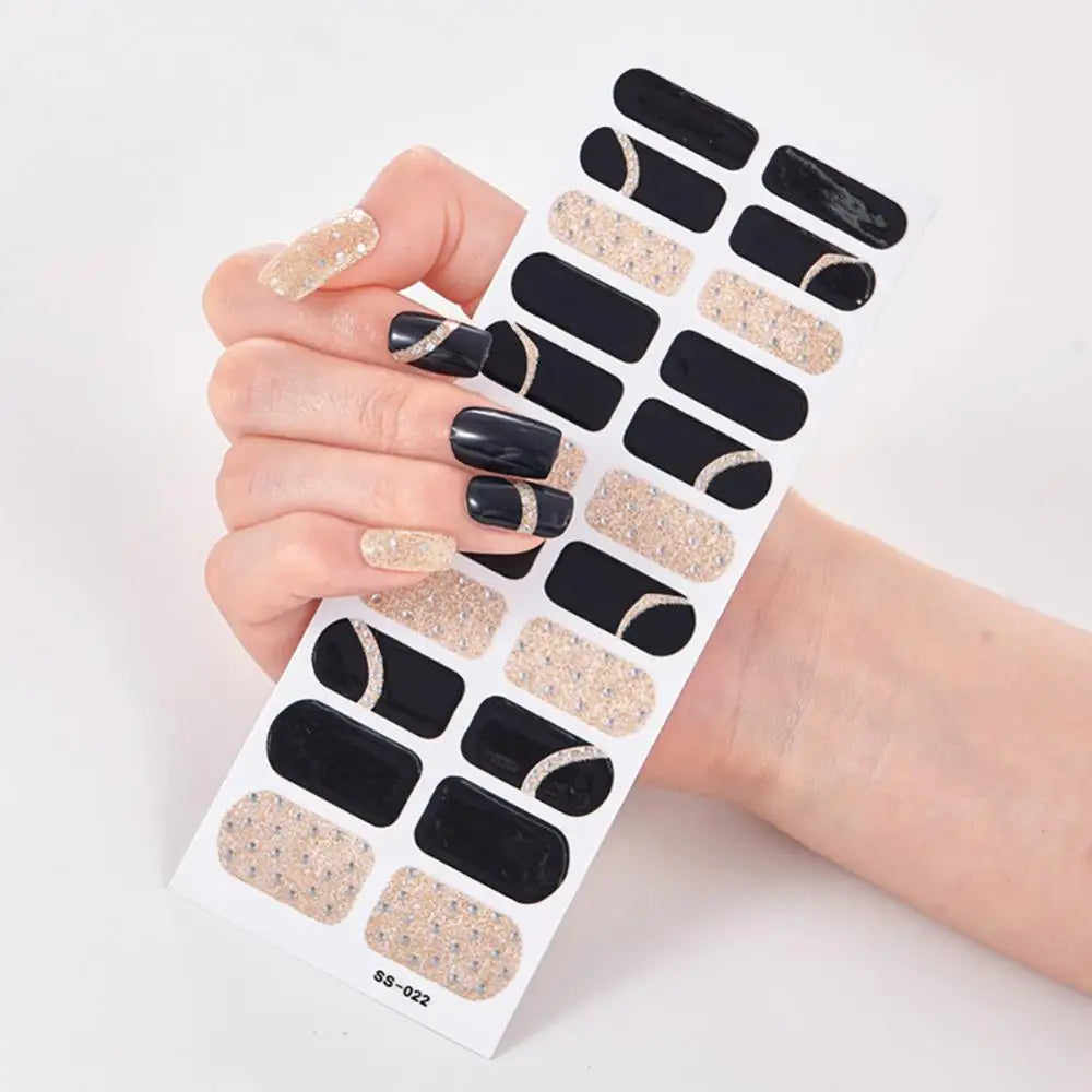 Fashion Stickers Long-lasting Double Ended Creative Nail Art Full Cover Strips Trendy Hottest Polish Wraps No Messy Polish Nails