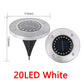 1/4/8Pcs Solar Lights Outdoor 8/20LEDs Disk Underground Lamp Spotlight Buried Solar Light for Home Garden Lawn Yard Decoration