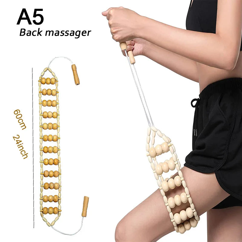 Wood Therapy Massage Tools for Body Shaping,Anti Cellulite Lymphatic Drainage,Professional Wooden Massage for Waist Sculpting