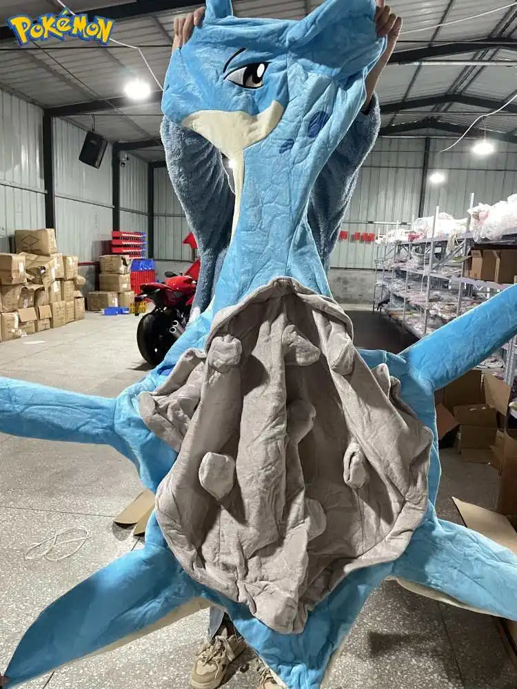 100CM Peluche Just Clothes Without Filler Pokémon Lapras Figure Plush Chenglong Plushies Note: Only Clothes, Only Leather Shells