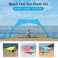 210*160*160cm Lightweight Beach Sunshade Awning Portable Sun Shade Tent Large Family Canopy For Outdoor Camping Fishing