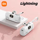 Xiaomi Mijia 30000mAh Mini Portable Power Bank Capsule Mobile Power Supply Emergency External Battery Fast Charger For iPhone 16