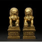 1pairs Feng Shui  Attracting Wealth Copper animal Lion Ornaments Home Living Room Bedroom Office Figurines