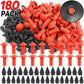180pcs Car Rubber Nails Mushroom Plug Tyre Repair Nail Plug Puncture Repair Seals Auto Motorcycle Bike Wheel Tire Repair Tools