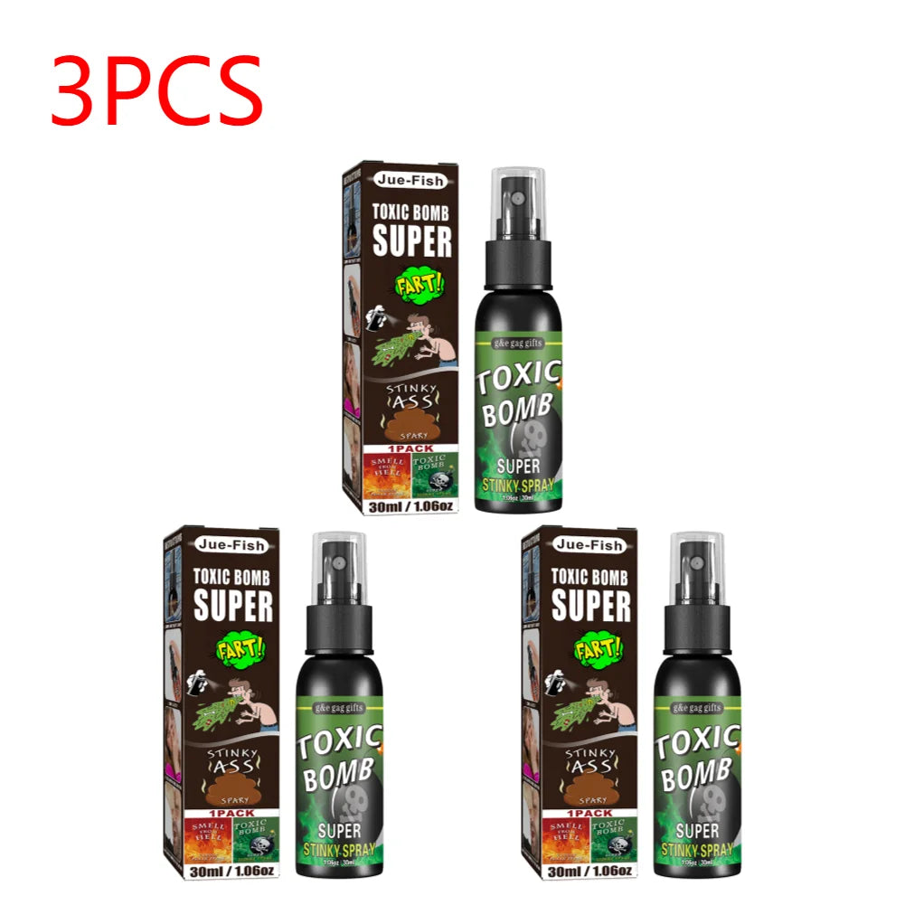 1-10pcs 30ML Liquid Fart Spray Can Stink Bomb Ass-Smelly Stinky Gas Crap Gag Prank Novelties Toy Joke Party Supplies