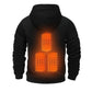 2024 Outdoor Electric USB Heating Sweaters Hoodies Men Winter Warm Heated Clothes Charging Heat Jacket Sportswear