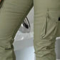 Women High Waist Multiple Pockets Design Cuffed Cargo Pants Slim Fit Trousers Pants Y2K