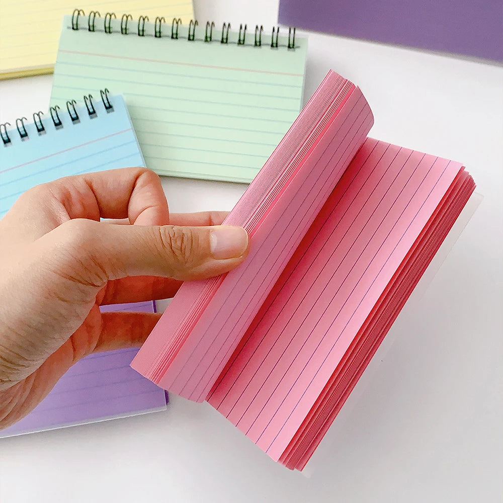 Note Book Horizontal Line Notebook Tearable Coil Book Note Paper Journal Index Card Office School Supplies