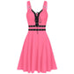 Women Plus Size Cool Solid Bandage Irregular Hem Sleeveless Camisole Mini Dress Elegant Women'S Dresses For Party Vestidos Femin