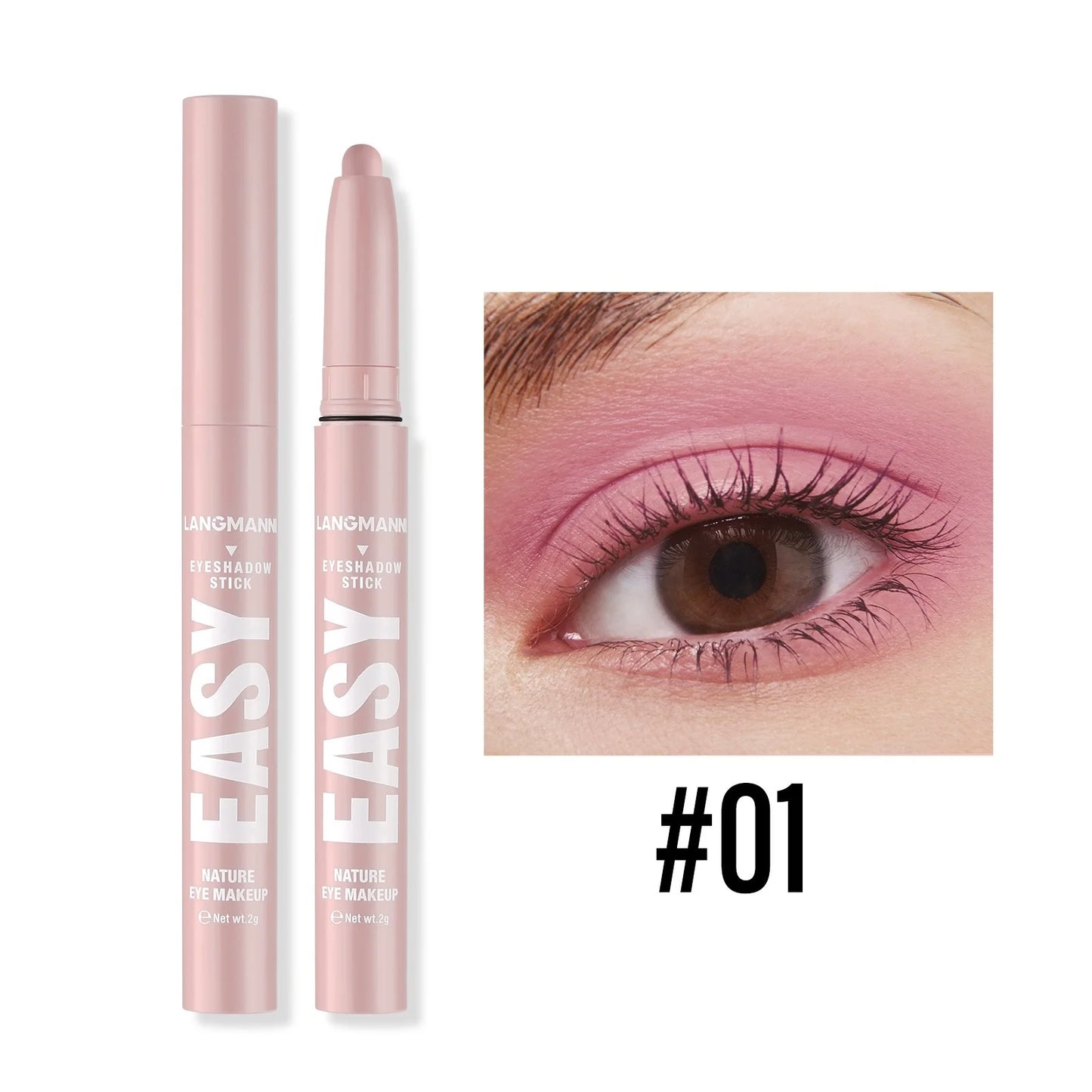 12 Colors Pearly Eyeshadow Stick Waterproof Glitter Matte Nude Eye Shadow Pencil High Pigmented Shimmer Eyeshadow Makeup Tool