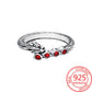 Game of Thrones 925 Sterling Silver Sparkling Red Zircon Dragon Ring Sexual Style Jewelry Worn At Parties