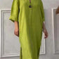 Women's Casual Button-Up Linen irt Long Ne round Color Blo  Pet Clothing Accories