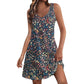 Women's Casual Print Summer Bohemian Beach Dress With Pockets V Neck Tank Dress Summer Dresses for Women 2024 Women's Dress