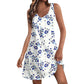 Women's Casual Print Summer Bohemian Beach Dress With Pockets V Neck Tank Dress Summer Dresses for Women 2024 Women's Dress