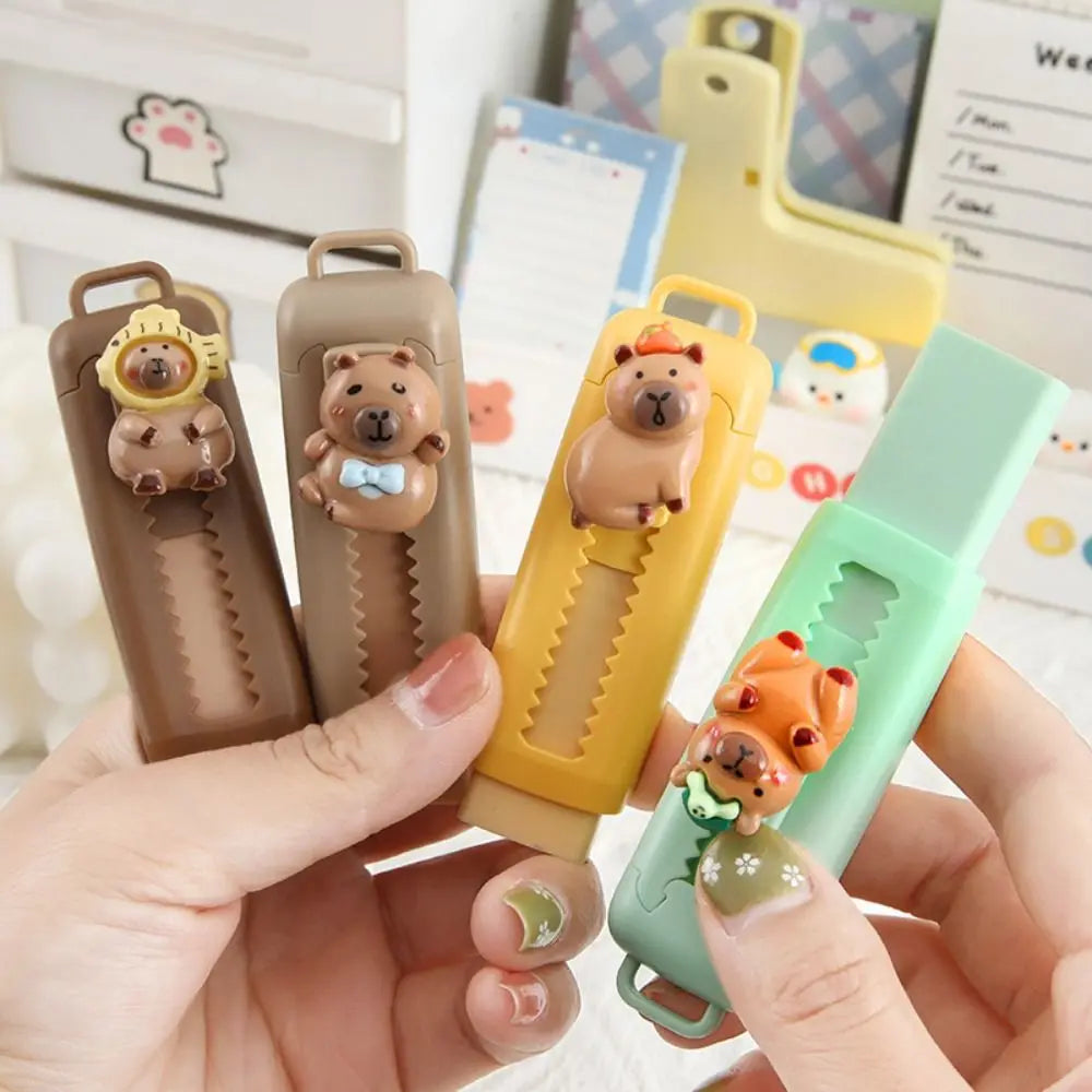 Kawaii Stationery Aesthetic stationery Office supplies school items Gift for kids Eraser Cute Capybara Eraser funny Rubber