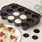 12Cups Non-stick Round Shaped Cheesecake Cup Mini Cake Baking  Pan Removable Bottom Baking Cake Tray Muffin Mold