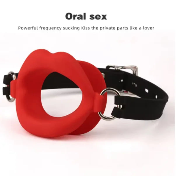 Silicone Oral Fixation Silicone O Ring Mouth Plug Open Gag Toys for Couples Sex Shop BDSM Bondage Restraint Lips Shape Sex Toys