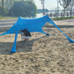 Family Beach Awning Ultralight Sun Shade Tent With Sandbag UV Large Portable Beach Canopy Outdoor Beach Tent Large Sun Shelter