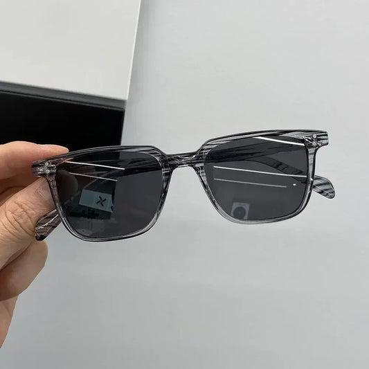 선글라스 Leopard Dark Green Square Sunglasses Man Shades Male Sun Glasses Очки Brand Designer Travel Vintage Oculos De Sol
