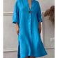 Y2k Long Sleeve Linen Maxi Dress Women Summer2024 Summer Casual Solid Color Party Loose Long Dresses Elegant Vestidos