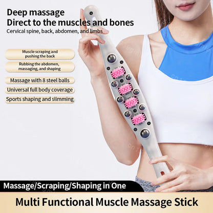 Massage Roller Stick Lymphatic Drainage Wood Therapy Massage Tool Maderoterapia Anti Cellulite Massager Fat Burning