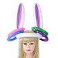 Easter Game Inflatable Rabbit Ear Hat Ring Toss Easter Party Gift For Kids Bunny Ear Shape Biththday Party Outdoor Inflated Toys