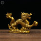 1Pc Good Lucky Golden Dragon Chinese Zodiac Twelve Statue Gold Dragon Statue Animals Sculpture Figurines Desktop Decoration