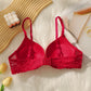 Women's sexy lingerie with smooth lace and steel rims gathered push up straps adjustable and comfortable bra A2162