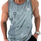Retro Geometric Graphic Tank Tops For Men Casual Summer Sleeveless 3D Printed Vest Loose Quick Dry Breathable Tees Pullovers