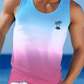 Summer Daily Casual Men's Tank Top Hawaiian Style Fish Print Men's Tank Top Seaside Party Men's Fashion Sleeveless T-shirt