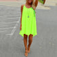 Women Beach Dress Fluorescence Female Summer Dress Chiffon Voile Women Dress Summer Style Women Clothing Large Size