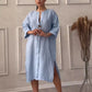 Y2k Long Sleeve Linen Maxi Dress Women Summer2024 Summer Casual Solid Color Party Loose Long Dresses Elegant Vestidos