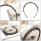 AWAYTR Luxury Non-slip Rhinestone Hair Hoops Bands Women Tooth Elastic Headbands For Women Shiny Hair Hoops Bezel Accessories