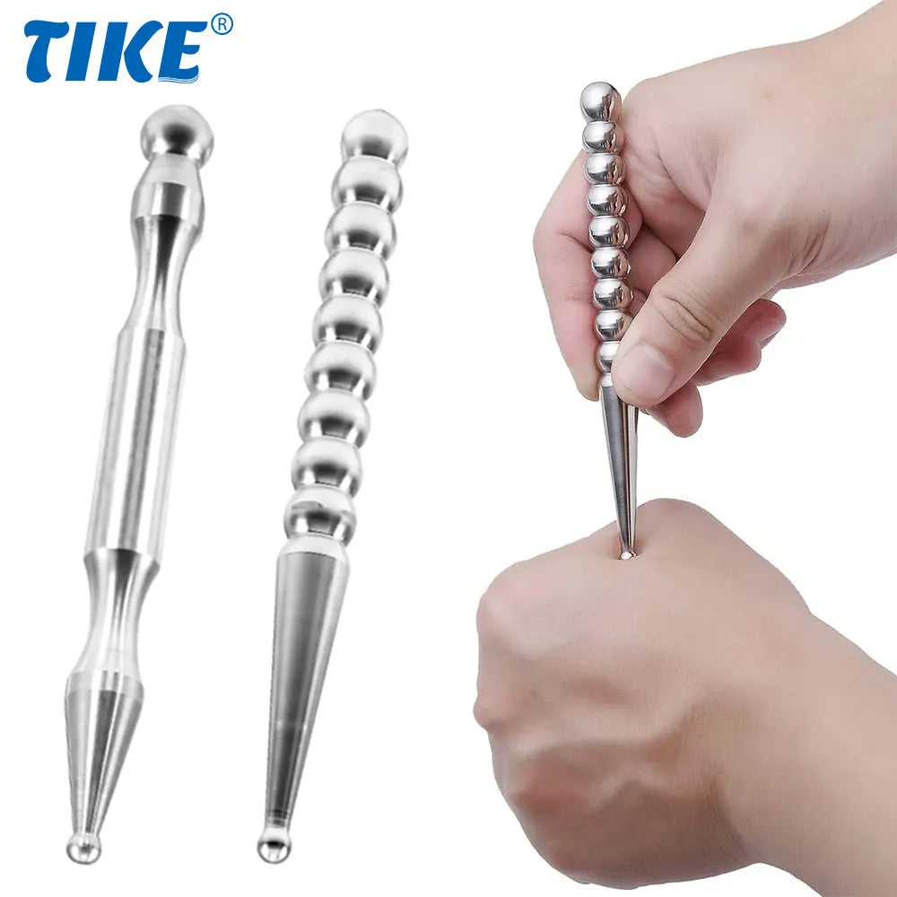 1PC Stainless Steel Manual Acupuncture Pen - Deep Tissue Massage Tools - Full Body Relaxing Trigger Self-Massage Acupressure Bar