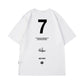 High Street Seven Letter Printed T Shirt For Men Summer Crewneck Short Sleeve Tee Shirt Homme Hip Hop Y2K Oversized T-shirt