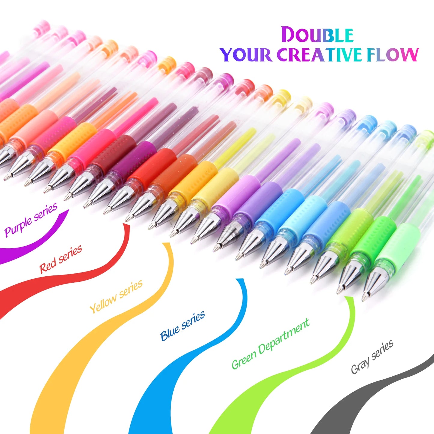 ZSCM 12/24/32/120/ Color Ballpoint Pens School Items Gel Pensoffice Accessories Stationery Supplies Erasable Pen  Highlighter Pe