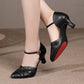 Square Dance Shoes Women Leather Sneakers Latin Dance Shoes Adult Social Ballroom Dancing Banquet Modern Dance Sandals Woman