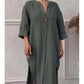 Y2k Long Sleeve Linen Maxi Dress Women Summer2024 Summer Casual Solid Color Party Loose Long Dresses Elegant Vestidos