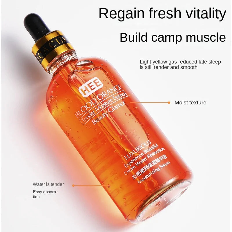 100ml Blood Orange Vitamin C Facial Essence Revitalizing Moisturizing Firming Brightening Skin Tone Nicotinamide Serum