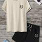 2 Piece Summer Casual Everyday Men's Short Sleeve Shorts Set Hawaiian Print Men's T-shirt Outdoor Sports Men's Beach Shorts