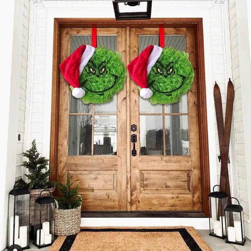 Christmas Decorations Christmas Wreath Front Door Wreath Outdoor Wreath Garden Garland Hanging Ornaments Home Decor