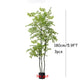 110-180cm Large Artificial Palm Tree Tropical Fake Plants Green Plastic Money Leafs Big Monstera Tree For Home Garden Decor