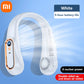 Xiaomi 8000mAh USB Hanging Neck Fan Portable Bladeless Mini Rechargeable Mute LED Digital Display Electric Air Cooler Handheld
