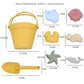 8Pcs Summer Beach Toys Kids Soft Silicone Sandbox Set Beach Game Toy Send Children Beach Play Sand Water Play Tools Swim Game