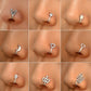 Men Women Nose Ring Clip Fake Septum Piering Rock Hip Hoop Punk Stainless Steel Body Jewelry Non Perforation Nose Clips Ring Z6