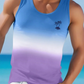 Summer Daily Casual Men's Tank Top Hawaiian Style Fish Print Men's Tank Top Seaside Party Men's Fashion Sleeveless T-shirt