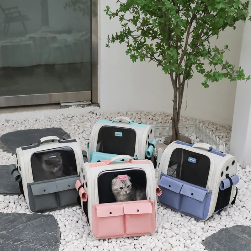 Portable Foldable Travel Bag, Astronaut Space Capsule, Transport Carrier, Pet Backpack for Cat and Dog