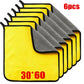 1/2/6pcs Microfiber Cleaning Towel Thicken Soft Drying Cloth Car Body Washing Towels Double Layer Clean Rags Car Accessories