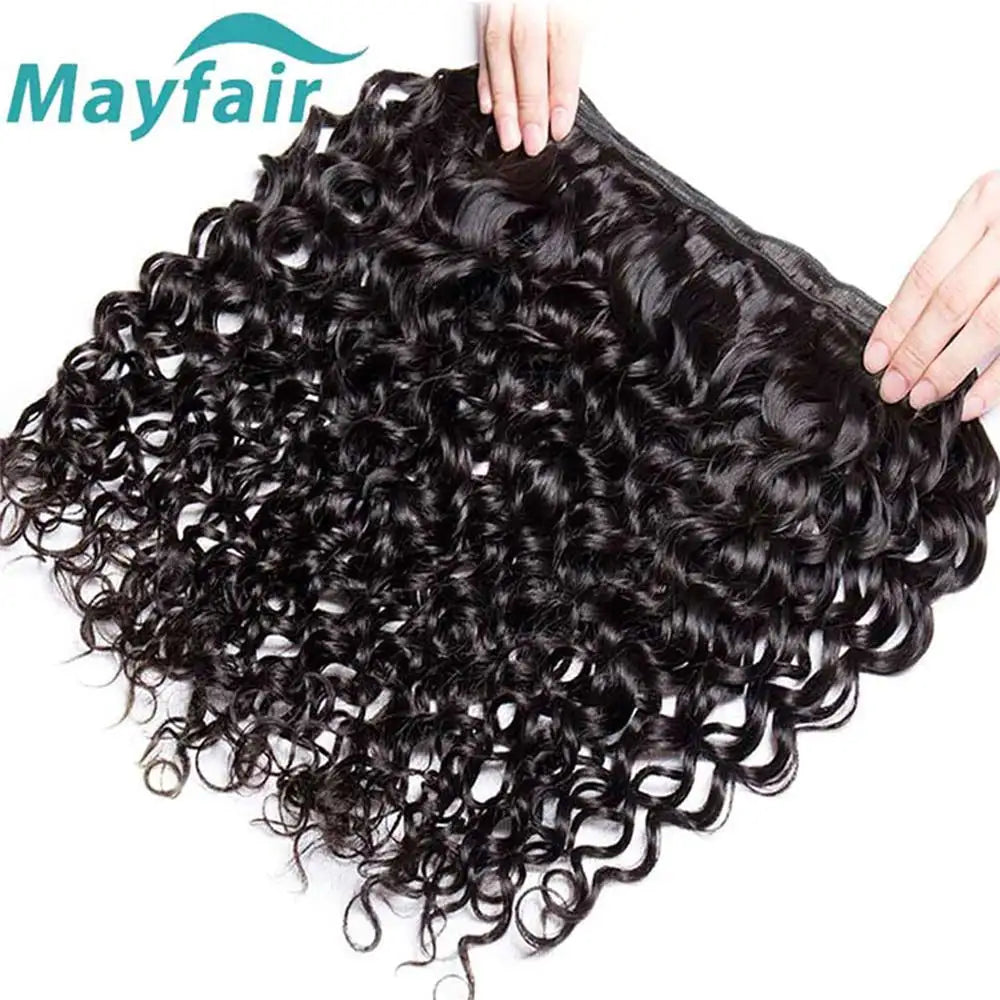 100% Unprocessed Malaysian Remy Human Hair Weave Extensions Wet and Wavy Hair Bundles cheveux humain 12A Water Wave Bundle Deals